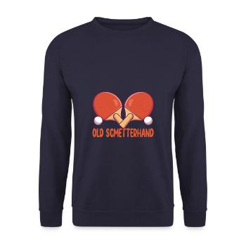 Old Schmetterhand - Unisex Pullover - Navy - Vorne - Alina (178cm) & Michal (187cm)