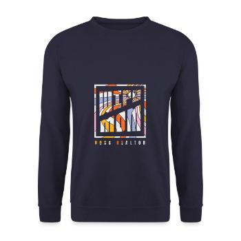 Wife Mom Boss Realtor Female Career Agents Retro - Unisex Sweatshirt - navy - Front - Alina (178cm) & Michal (187cm)