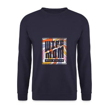 Wife Mom Boss Realtor Female Career Agents Retro - Unisex Sweatshirt - navy - Front - Alina (178cm) & Michal (187cm)