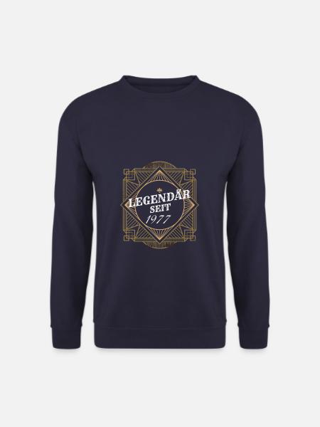 Legendär seit 1977 Retro Level Jahrgang Mann Frau - Unisex Pullover - Navy