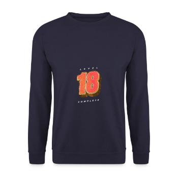 Level 18 Complete Snake Style - Unisex Sweatshirt - navy - Front - Alina (178cm) & Michal (187cm)
