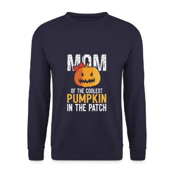 Mom Of The Coolest Pumpkin In The Patch Halloween - Unisex Sweatshirt - navy - Front - Alina (178cm) & Michal (187cm)