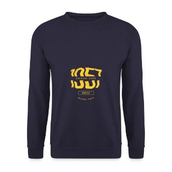 Awesome Since 1957 Mostly Original Parts Birthday - Unisex Pullover - Navy - Vorne - Alina (178cm) & Michal (187cm)