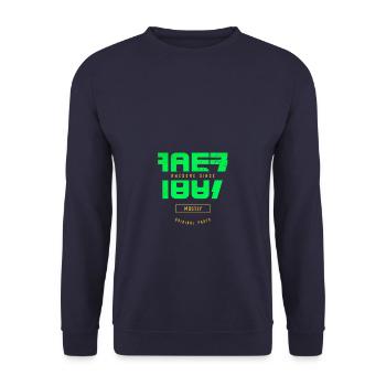 Awesome Since 1957 Mostly Original Parts Birthday - Unisex Pullover - Navy - Vorne - Alina (178cm) & Michal (187cm)
