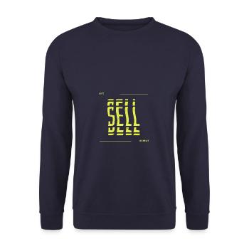 Realtor List Sell Repeat - Unisex Pullover - Navy - Vorne - Alina (178cm) & Michal (187cm)