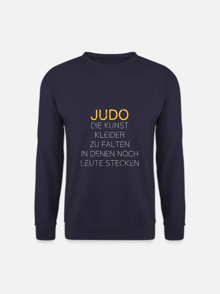 Judo die Kunst Kleider zu falten in denen noch - Unisex Pullover - Navy