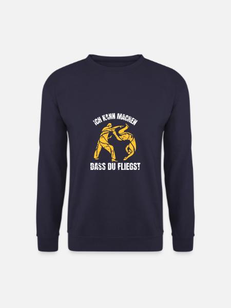 Ich kann machen das du fliegst Kampfsport Judo - Unisex Pullover - Navy