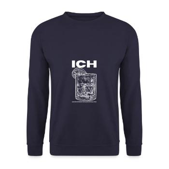 Tonic Ohne Alkohol ist Irgendwie Ginlos Gin - Unisex Pullover - Navy - Vorne - Alina (178cm) & Michal (187cm)