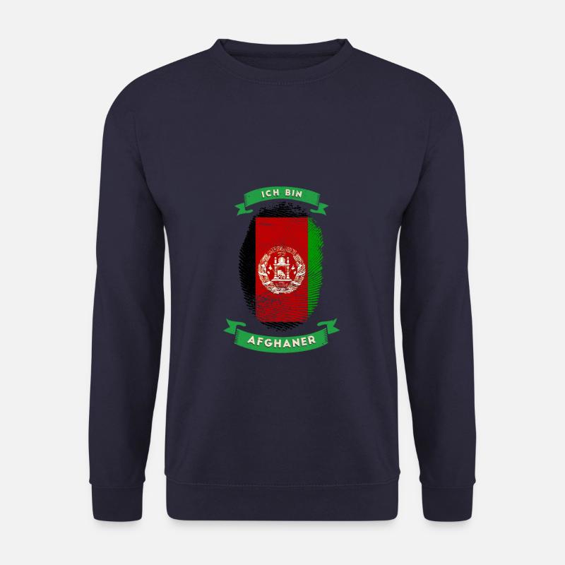 Fingerprint I am Afghan flag - Unisex Sweatshirt - navy