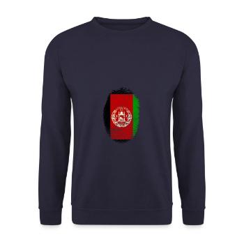 Drapeau ADN Afghanistan - Sweat-shirt Unisexe - marine - Devant - Alina (178cm) & Michal (187cm)