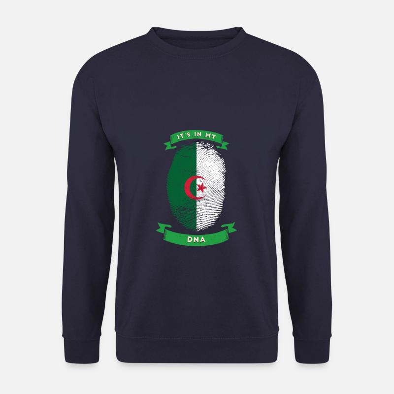 Algérie Drapeau ADN Pays - Sweat-shirt Unisexe - marine