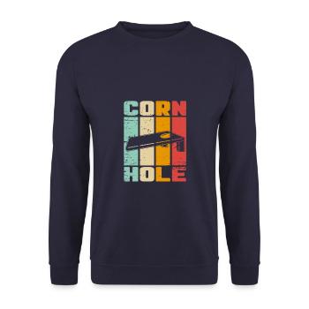 Cornhole - Sweat-shirt Unisexe - marine - Devant - Alina (178cm) & Michal (187cm)