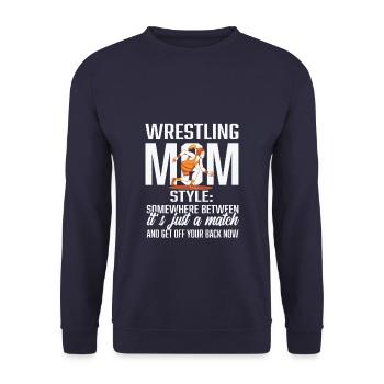 Wrestling Mom Style 01 - Unisex Sweatshirt - navy - Front - Alina (178cm) & Michal (187cm)