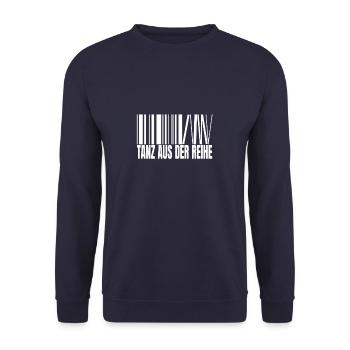 Tanz aus der Reihe Techno Musik Elektronische - Unisex Pullover - Navy - Vorne - Alina (178cm) & Michal (187cm)