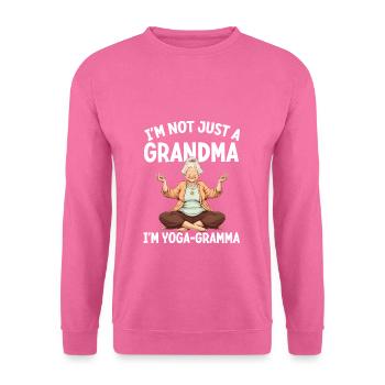 I'm Not Just A Grandma I'm A Yoga Grandma - Unisex Pullover - Pink - Vorne
