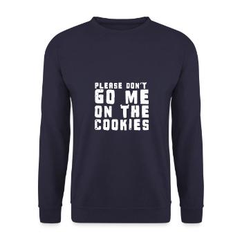Denglish Allemand Anglais S’il vous plaît ne m’allez pas sur - Sweat-shirt Unisexe - marine - Devant - Alina (178cm) & Michal (187cm)