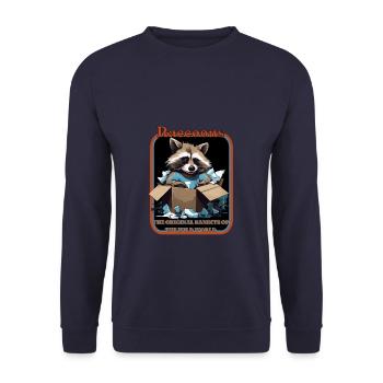 Les ratons laveurs les bandits originaux du monde sauvage - Sweat-shirt Unisexe - marine - Devant - Alina (178cm) & Michal (187cm)