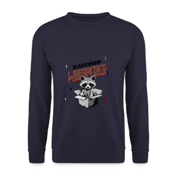 Raccoon Whisperer Animal Owner - Unisex Pullover - Navy - Vorne - Alina (178cm) & Michal (187cm)