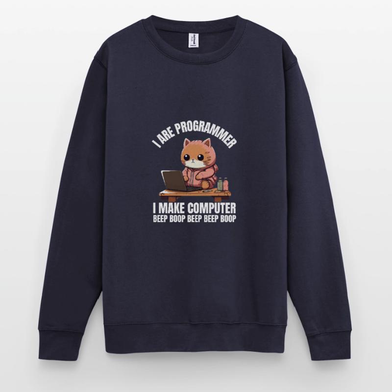 Ich bin Programmierer. Ich mache Computer Beep Unisex Pullover