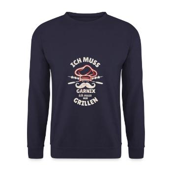 Je dois Garnix, j’ai juste besoin de dire le cricket - Sweat-shirt Unisexe - marine - Devant - Alina (178cm) & Michal (187cm)