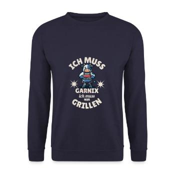 Je dois Garnix, j’ai juste besoin de dire le cricket - Sweat-shirt Unisexe - marine - Devant - Alina (178cm) & Michal (187cm)
