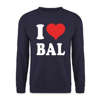 Baltimore - Unisex Sweatshirt - navy - Front - Alina (178cm) & Michal (187cm)