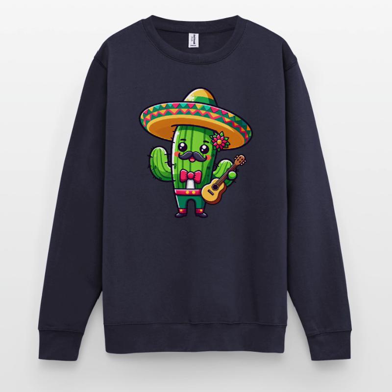 Cinco de Mayo Cactus Mariachi Guitariste Sweat-shirt Unisexe