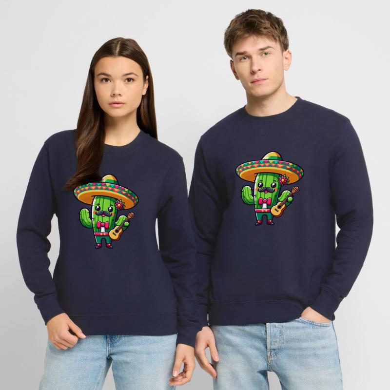 Cinco de Mayo Cactus Mariachi Guitariste Sweat-shirt Unisexe
