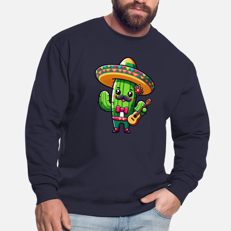 Cinco de Mayo Cactus Mariachi Guitariste Sweat-shirt Unisexe