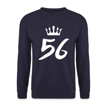 56 Couronne numérique - Sweat-shirt Unisexe - marine - Devant - Alina (178cm) & Michal (187cm)