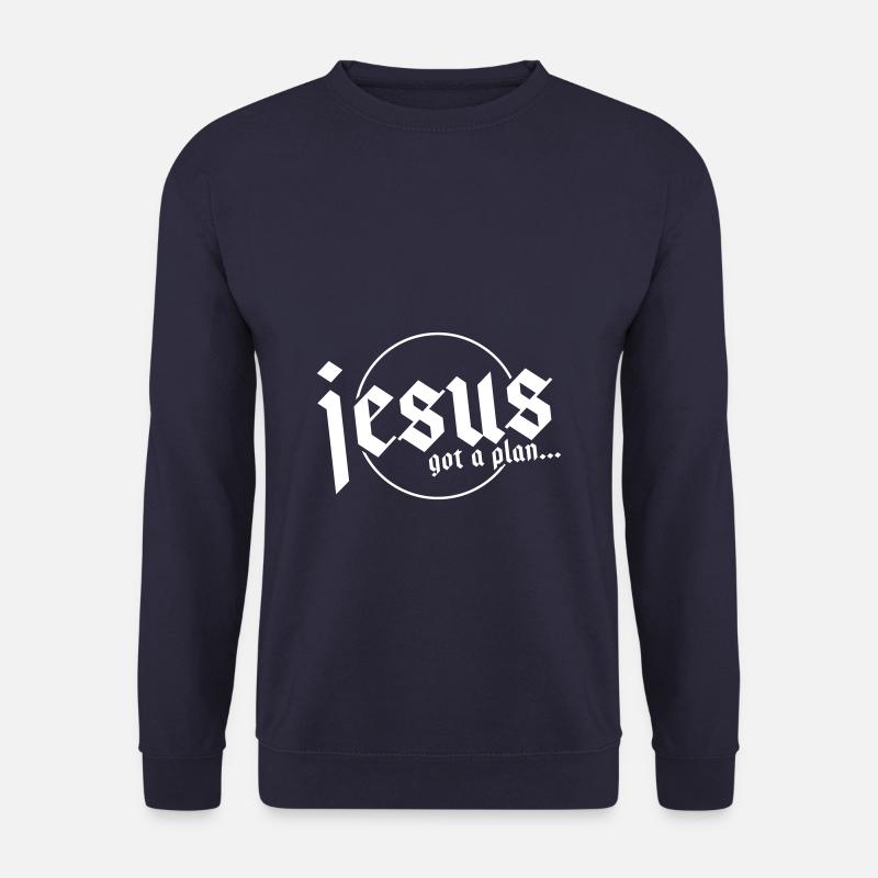 Jésus a un plan - Sweat-shirt Unisexe - marine