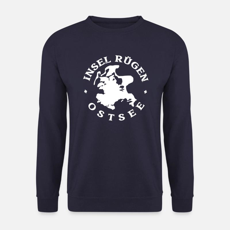 INSEL RÜGEN UMRISS OSTSEE BALTIC SEA EXPERIENCE - Unisex Pullover - Navy