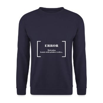 Motivation konnte nicht geladen werden - lustig - Unisex Pullover - Navy - Vorne - Alina (178cm) & Michal (187cm)