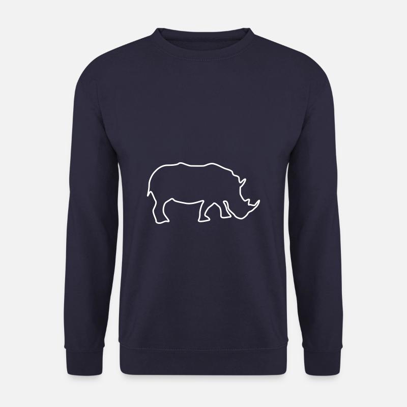 Nashorn silhouette - Unisex Pullover - Navy