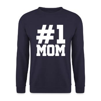Best Mom Ever Mother's Day Mother Gift - Unisex Sweatshirt - navy - Front - Alina (178cm) & Michal (187cm)