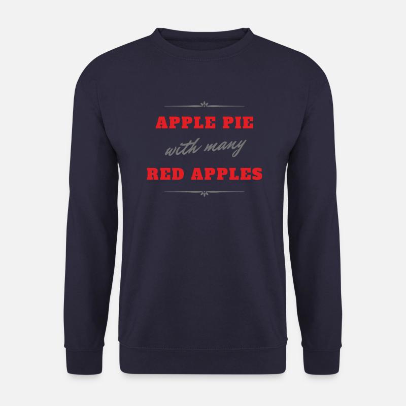 Apfelkuchen roter Apfel - Unisex Pullover - Navy