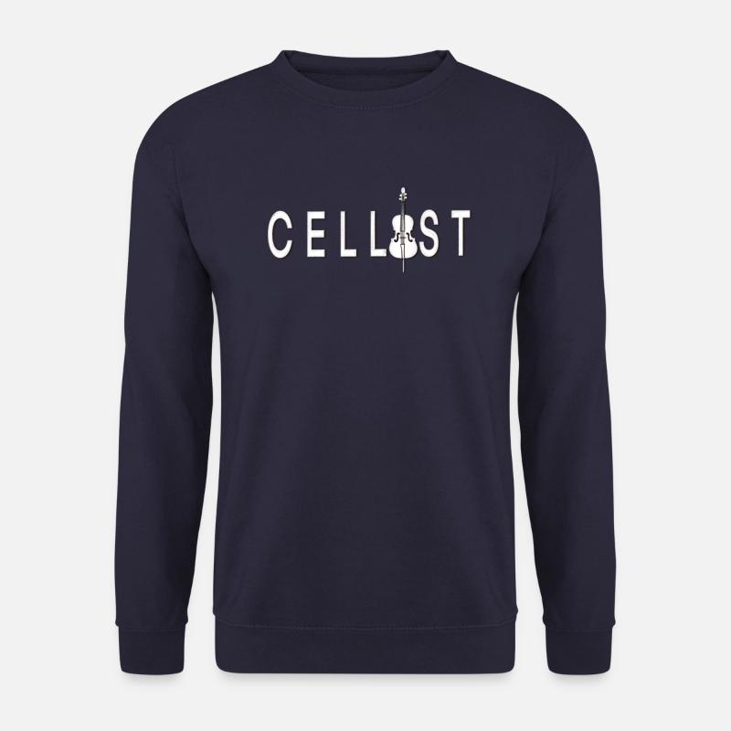 Cellist Schriftzug mit Cello - Unisex Pullover - Navy