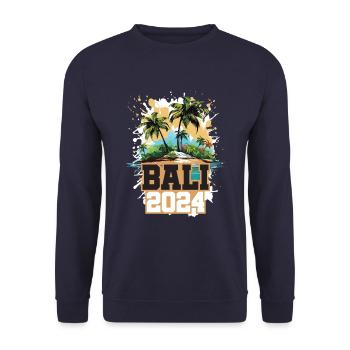Bali 2024 Reisen Urlaub - Unisex Pullover - Navy - Vorne - Alina (178cm) & Michal (187cm)