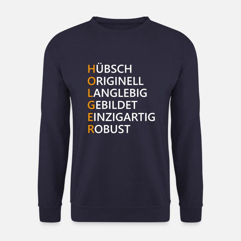 Holger Name Geschenk - Unisex Pullover - Navy