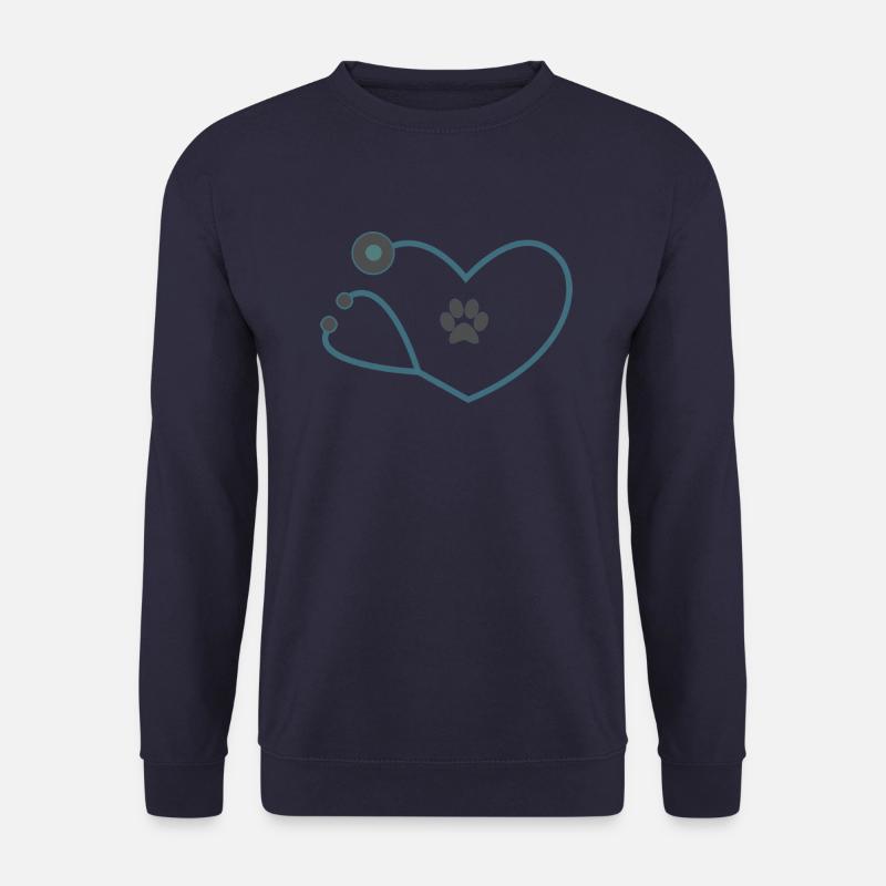 Tiermediziner Tierarzt Stethoskop - Unisex Pullover - Navy