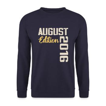 Anniversary August 2016 - Limited Edition August 2016 - Unisex Sweatshirt - navy - Front - Alina (178cm) & Michal (187cm)