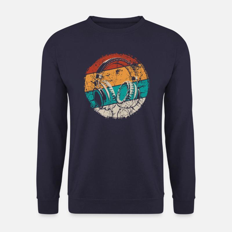 Kopfhörer - Musik - Musik hören - Unisex Pullover - Navy