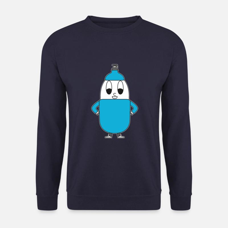 Helium bottle egg - Unisex Sweatshirt - navy