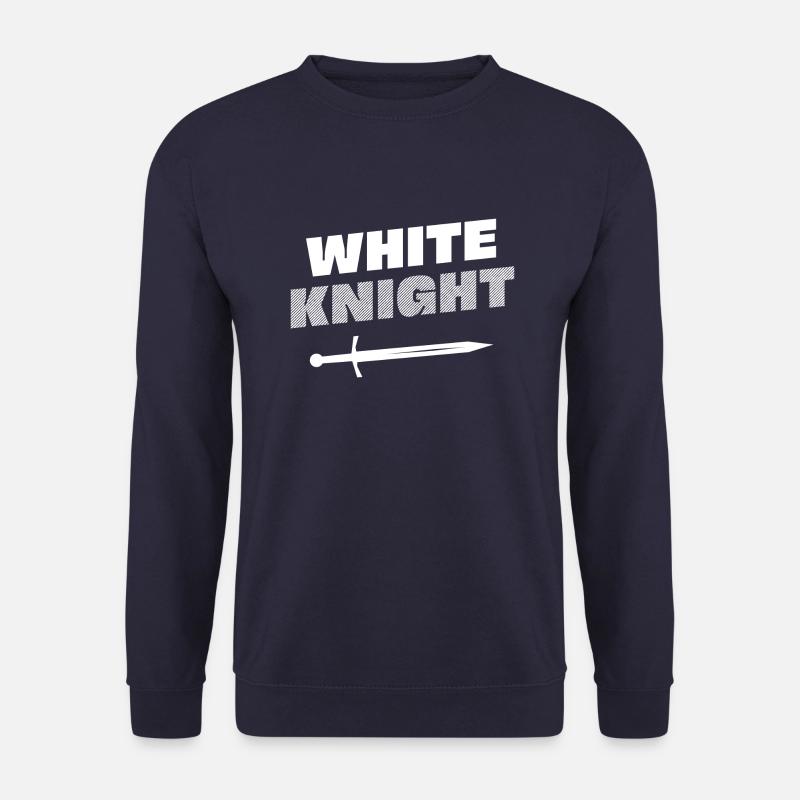 Chevalier blanc le romantique - Sweat-shirt Unisexe - marine