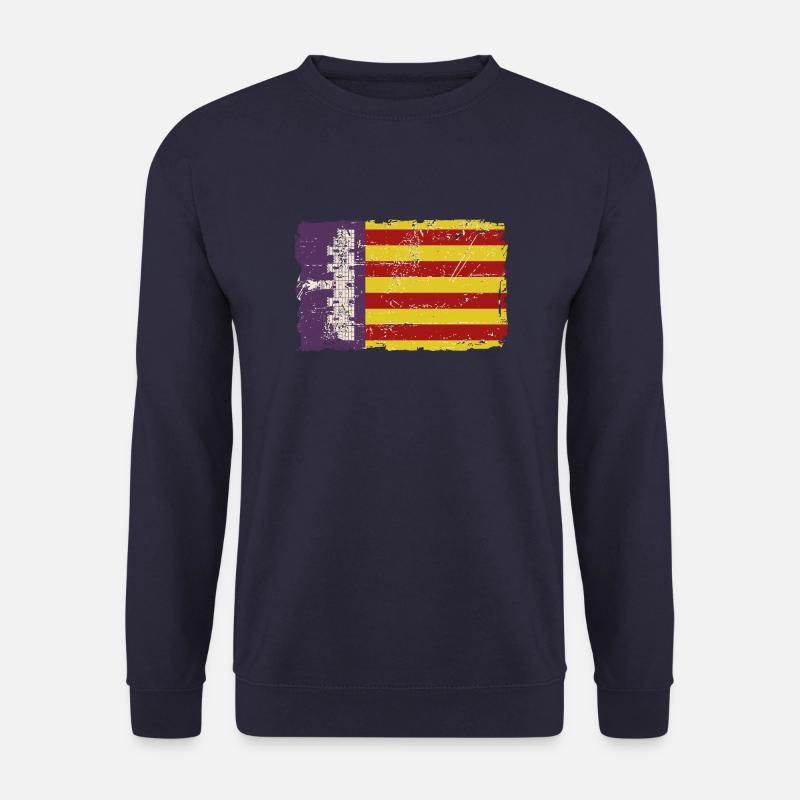 Mallorca Vintage Flag - Unisex Pullover - Navy