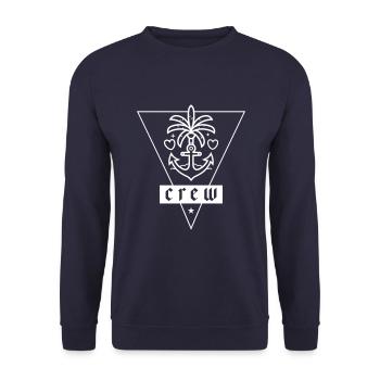 Crew Anchor Love Vacation - Sweat-shirt Unisexe - marine - Devant - Alina (178cm) & Michal (187cm)