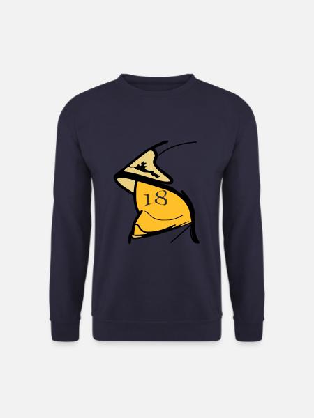 F1 gelben Helm Visier 18 - Unisex Pullover - Navy