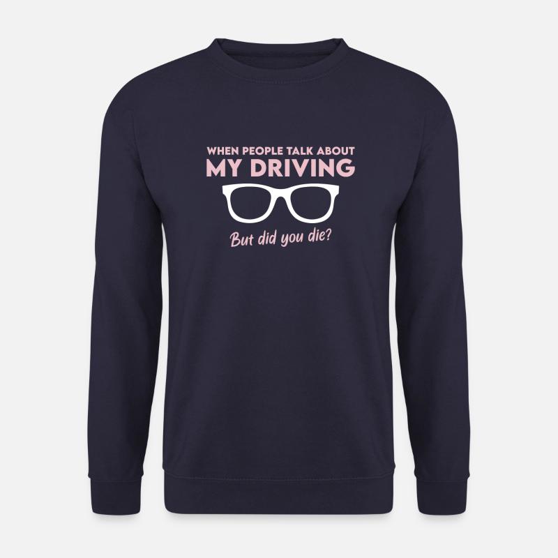 Autofahrer Geschenk Witz Führerschein Unfall Auto - Unisex Pullover - Navy