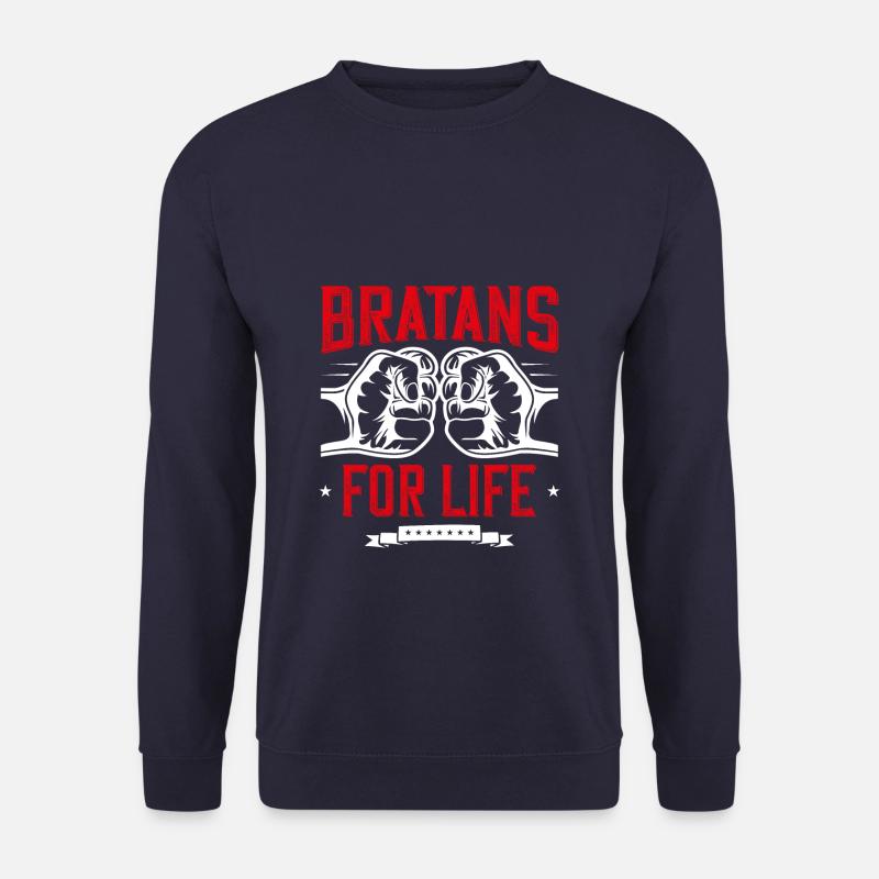 bratans für immer russisch bruder - Unisex Pullover - Navy