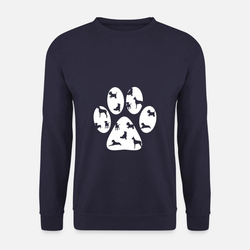 Hundeliebhaber Pfote - Unisex Pullover - Navy